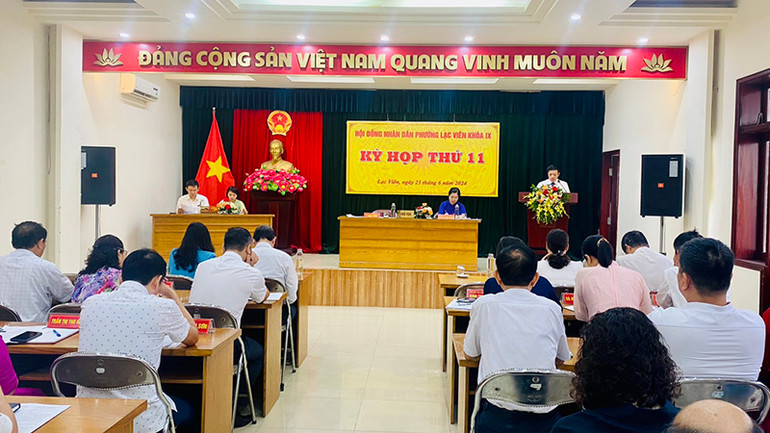 Kỳ họp thứ 11 Hội đồng nhân dân phường Lạc Viên khóa IX. Kỳ họp thứ 11 Hội đồng nhân dân phường Lạc Viên khóa IX.