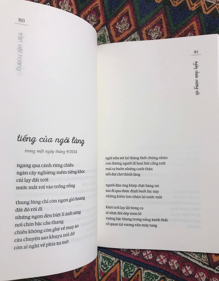 Thơ Trần Việt Hoàng đầy trắc ẩn trước những biến động của đời sống.