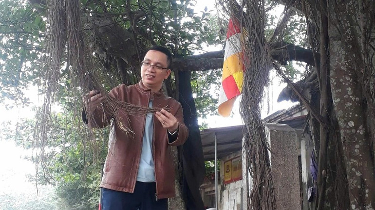 Nhà báo Nguyễn Văn Học (Báo Nhân Dân) rất tâm huyết với cây di sản và có tác phẩm đoạt Giải A của cuộc thi.