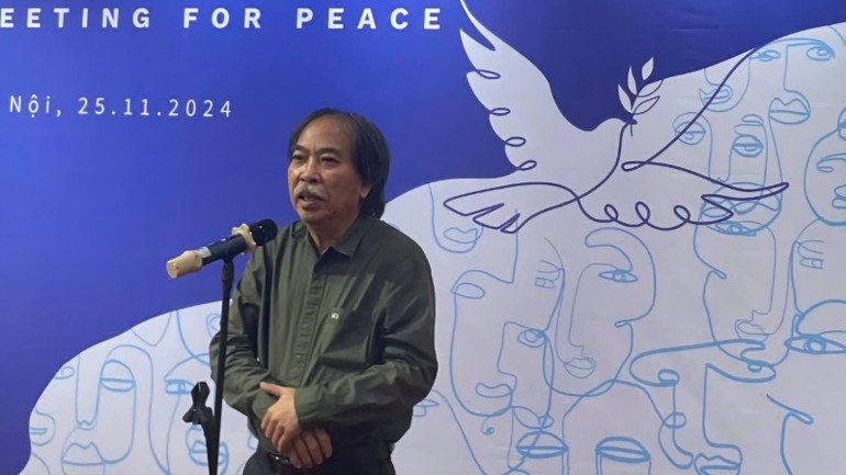 Chủ tịch Hội Nhà văn Việt Nam Nguyễn Quang Thiều xúc động chia sẻ.