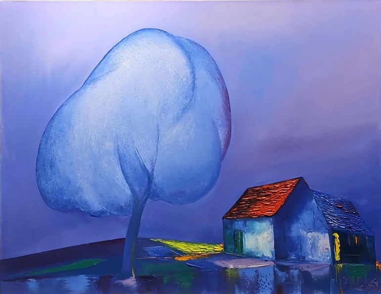 "Ngôi nhà hạnh phúc" của họa sĩ Đào Hải Phong.