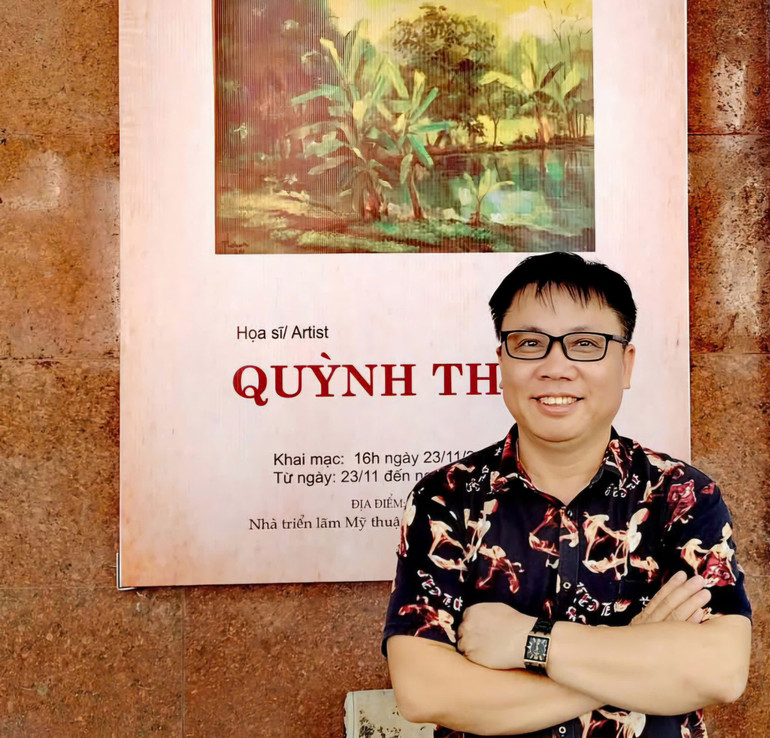 Họa sĩ Quỳnh Thơm - người luôn miệt mài với "Sắc quê".