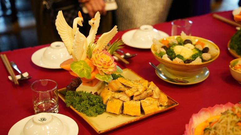 Các món ăn đều thể hiện rõ sự tinh tế, công phu.