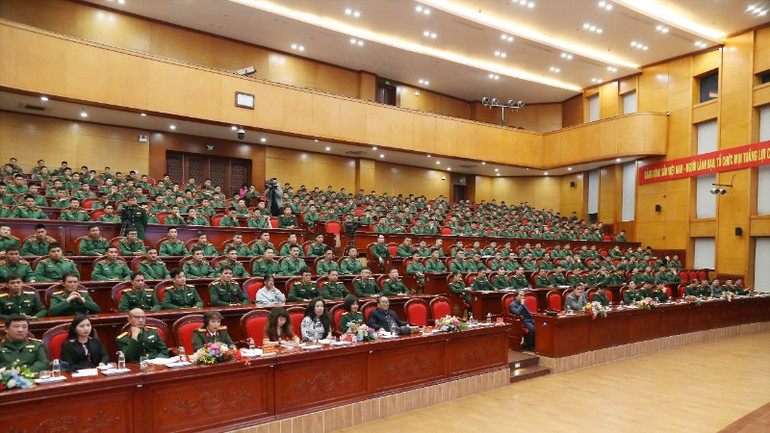 Chương trình có sự tham gia đông đủ của giảng viên, học viên nhà trường.