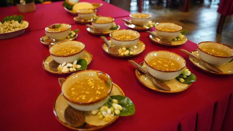 Món chè mang hương vị mùa xuân.