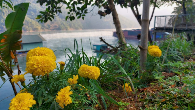 Cuộc sống bà con còn nhiều khó khăn nhưng cũng thật bình yên.