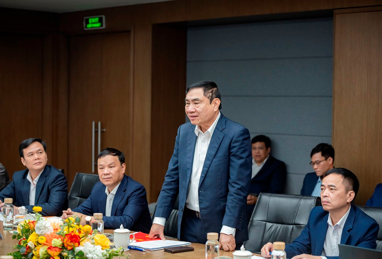 Ủy viên Ban Chấp hành TW Đảng, Bí thư Tỉnh ủy Điện Biên Trần Quốc Cường phát biểu tại sự kiện.