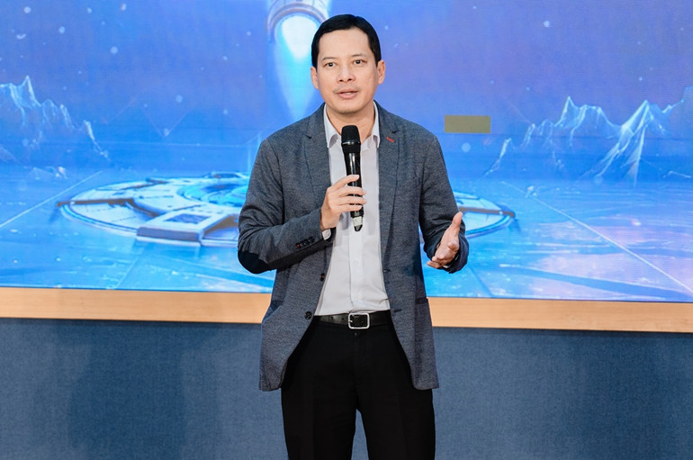 Ông Lê Quang Tự Do, Cục trưởng Cục Phát thanh, truyền hình và thông tin điện tử phát biểu tại sự kiện.