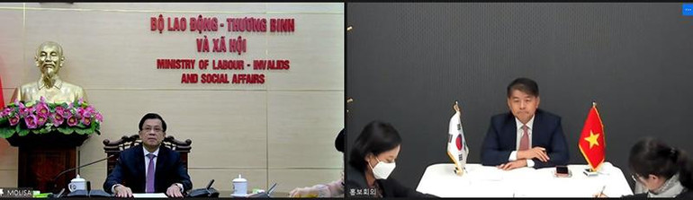 Hình ảnh tại cuộc họp trực tuyến (Ảnh: Molisa).