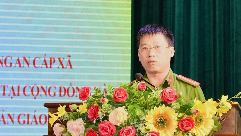 Đại tá Nguyễn Văn Long, Phó Cục trưởng Cục Cảnh sát Quản lý tạm giữ, tạm giam và thi hành án hình sự tại cộng đồng (Bộ Công an) phát biểu đánh giá cao hội thi. Đại tá Nguyễn Văn Long, Phó Cục trưởng Cục Cảnh sát Quản lý tạm giữ, tạm giam và thi hành án hình sự tại cộng đồng (Bộ Công an) phát biểu đánh giá cao hội thi.