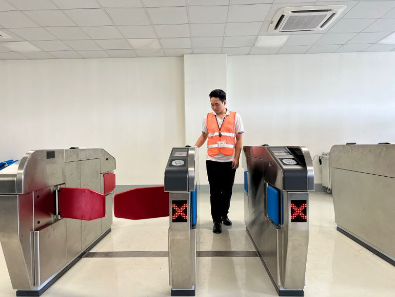 Hệ thống kiểm soát trên tuyến đường sắt metro số 1 (Bến Thành-Suối Tiên) đưa vào vận hành khi khai thác thương mại vào cuối năm nay.