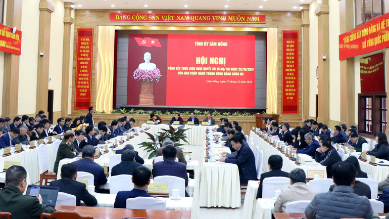 Tỉnh ủy Lâm Đồng tổ chức Hội nghị tổng kết thực hiện Nghị quyết số 18 của Ban Chấp hành Trung ương Đảng, khóa XII