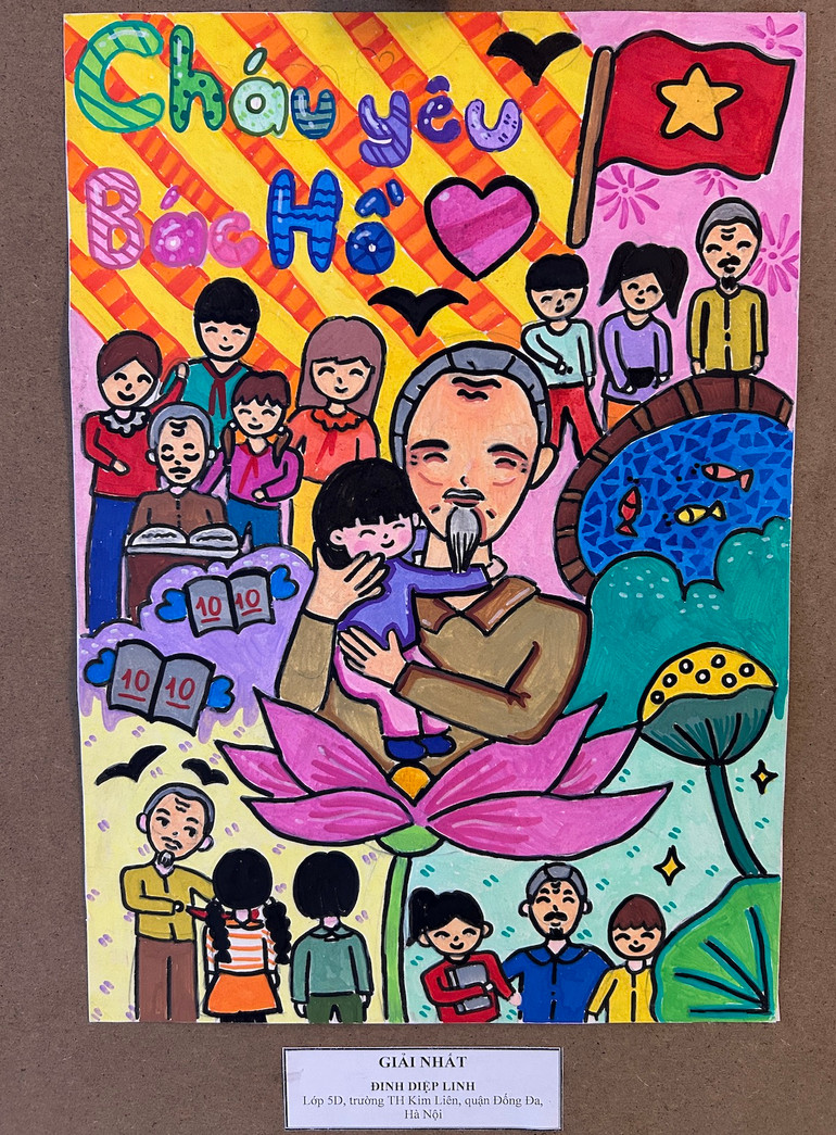 Tác phẩm đạt giải Nhất của Đinh Diệp Linh, học sinh lớp 5.