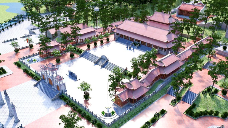 Khu du lịch sinh thái-văn hóa Đá Thiên ở thị trấn Trại Cau đang được xây dựng theo phối cảnh.