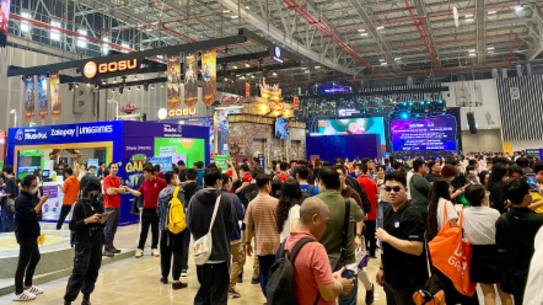 Sự kiện thu hút đông đảo bạn trẻ tham gia trải nghiệm.