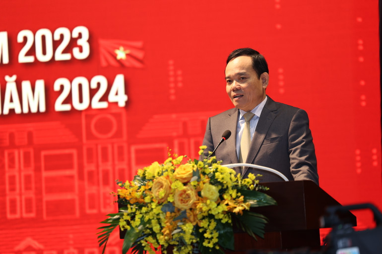 Phó Thủ tướng Chính phủ Trần Lưu Quang phát biểu chỉ đạo tại Hội nghị,