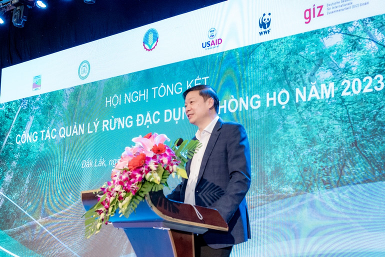 Ông Trần Quang Bảo, Cục trưởng Cục Lâm nghiệp phát biểu.