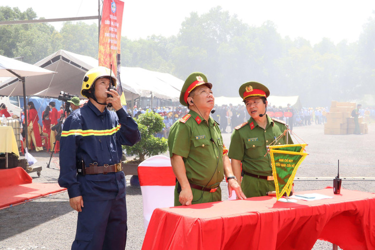 Ban Chỉ huy buổi diễn tập.