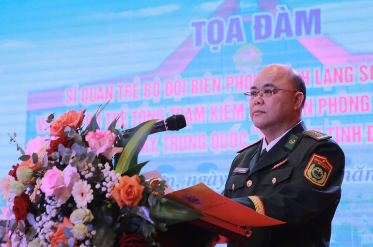 Đại tá Lương Mạnh Vông, Phó Chính ủy Bộ đội Biên phòng Lạng Sơn, Trưởng Đoàn sĩ quan trẻ Bộ đội Biên phòng Lạng Sơn.