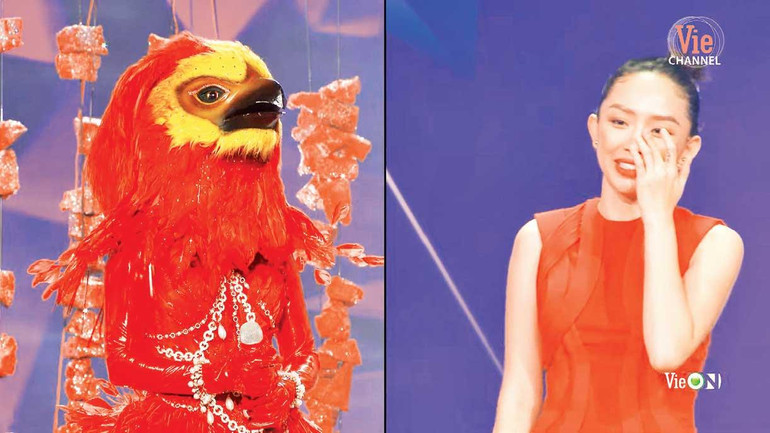 Màu giọng Phượng hoàng Lửa rõ đến nỗi ca sĩ Tóc Tiên thề sẽ bỏ nghề nếu đoán sai. Màu giọng Phượng hoàng Lửa rõ đến nỗi ca sĩ Tóc Tiên thề sẽ bỏ nghề nếu đoán sai.