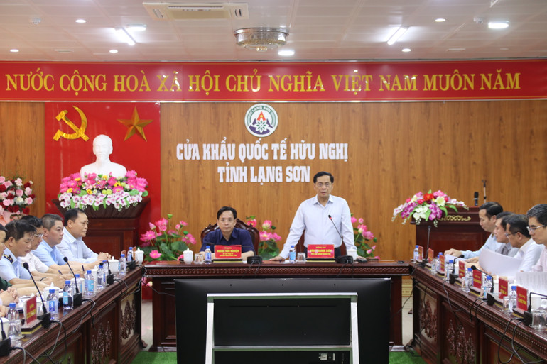 Phó Thủ tướng Bùi Thanh Sơn phát biểu kết luận tại buổi làm việc. Phó Thủ tướng Bùi Thanh Sơn phát biểu kết luận tại buổi làm việc.