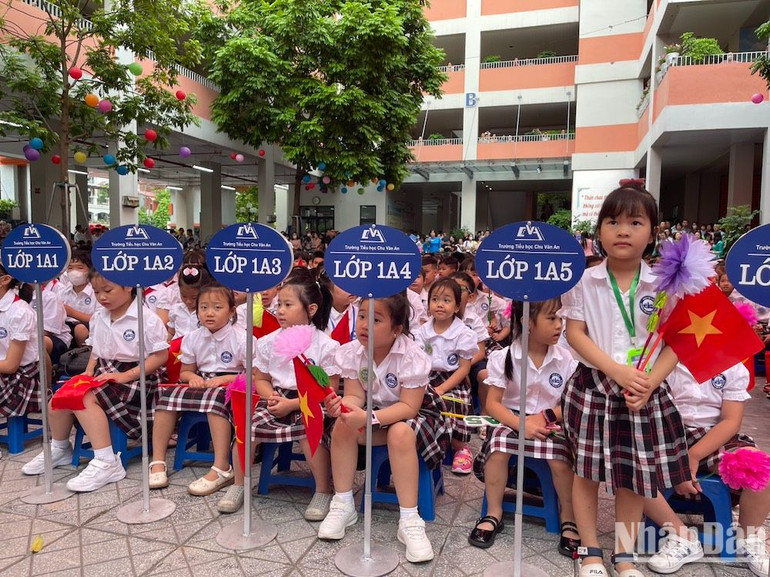 Học sinh lớp 1. (Ảnh: DUY LONG) Học sinh lớp 1. (Ảnh: DUY LONG)