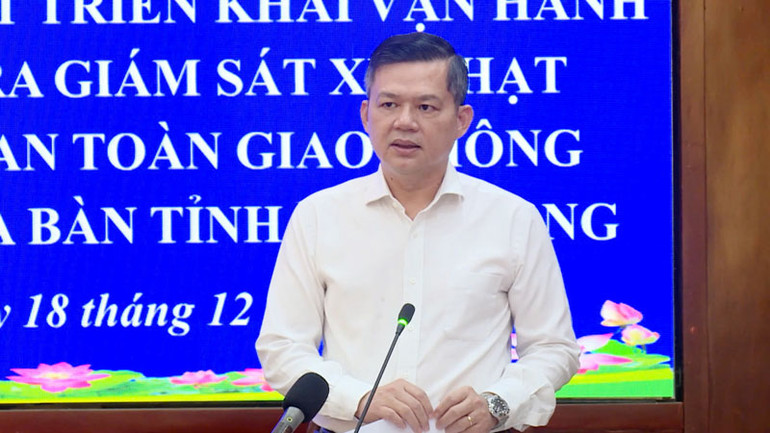 Phó Chủ tịch Ủy ban nhân dân tỉnh Kiên Giang Giang Thanh Khoa phát biểu chỉ đạo hội nghị. (Ảnh: VĂN VŨ) Phó Chủ tịch Ủy ban nhân dân tỉnh Kiên Giang Giang Thanh Khoa phát biểu chỉ đạo hội nghị. (Ảnh: VĂN VŨ)