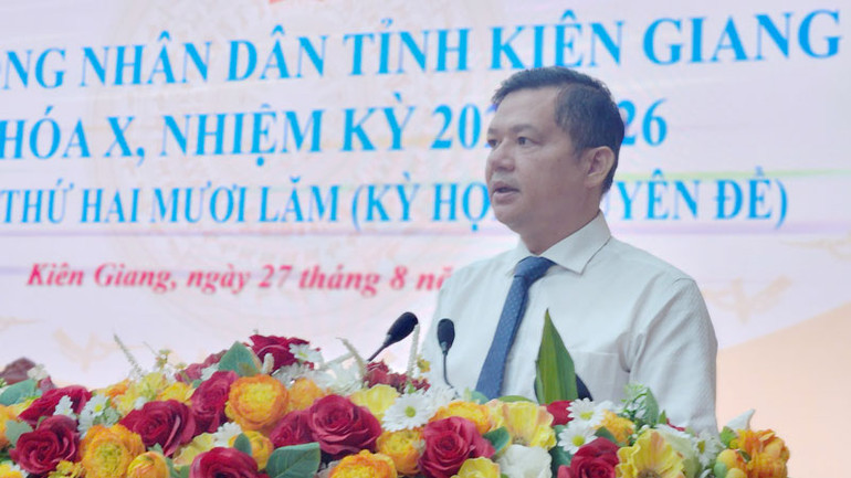 Tân Phó Chủ tịch Ủy ban nhân dân tỉnh Kiên Giang Giang Thanh Khoa.