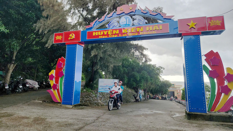 Huyện Kiên Hải, nơi ông Phạm Đình Chiến công tác trước đây.