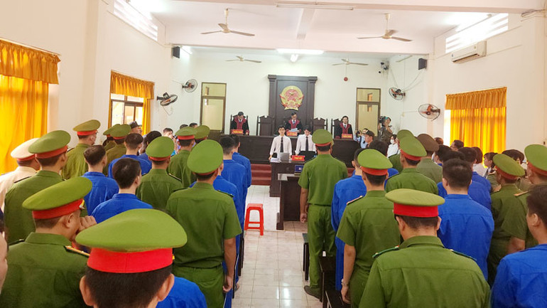 Quang cảnh phiên xét xử phúc thẩm.