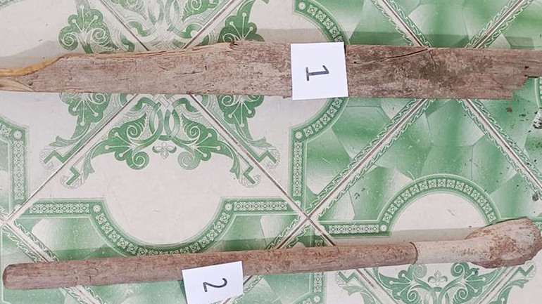 Công cụ gây án. (Ảnh: Công an cung cấp)