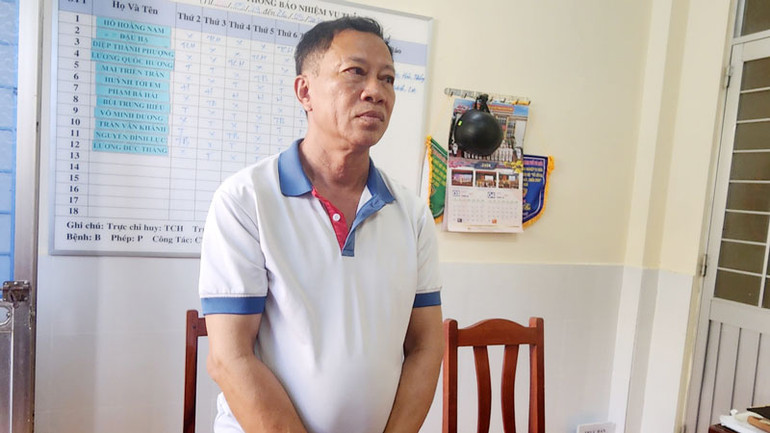 Bị can Nguyễn Văn Nhưỡng, nguyên Chủ tịch Ủy ban nhân dân xã Bãi Thơm.