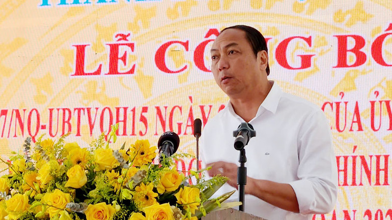 Chủ tịch Ủy ban nhân dân tỉnh Kiên Giang Lâm Minh Thành phát biểu chỉ đạo.