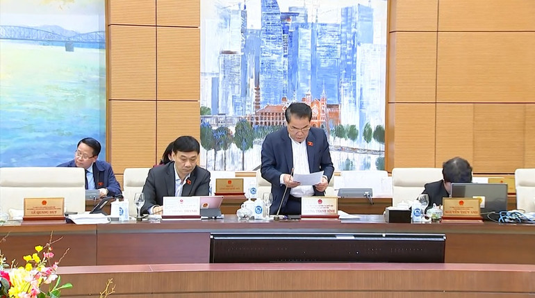 Ông Dương Thanh Bình phát biểu tại cuộc họp ngày 15/3.