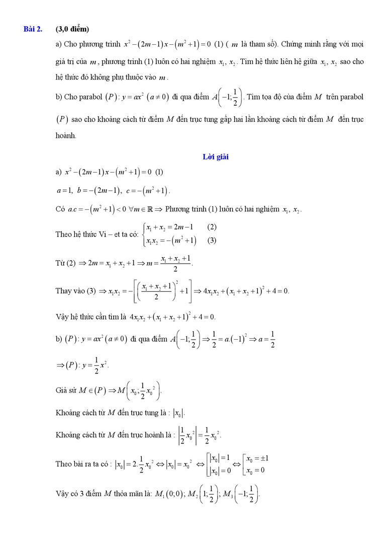 Gợi ý giải do các giáo viên nhóm Toán Tiểu học - THCS - THPT Việt Nam thực hiện