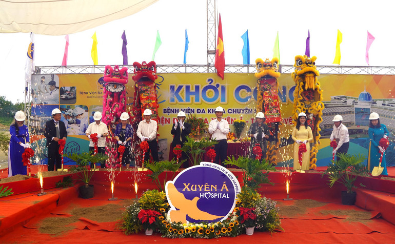 Lễ khởi công Bệnh viện đa khoa Xuyên Á-Tây Nguyên tại thị trấn Eatling, huyện Cư Jút.