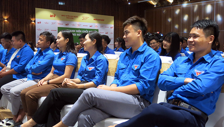 Các đại biểu thanh niên tại tọa đàm. (Ảnh: Ngân Anh)