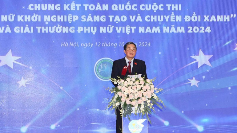 Phó Chủ tịch Quốc hội Nguyễn Đức Hải phát biểu tại buổi lễ.