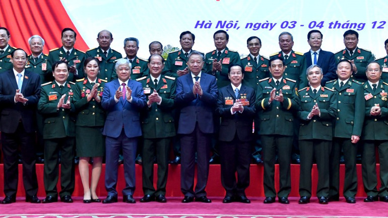 Tổng Bí thư Tô Lâm và các đại biểu tham dự Đại hội. (Ảnh: Đăng Khoa)