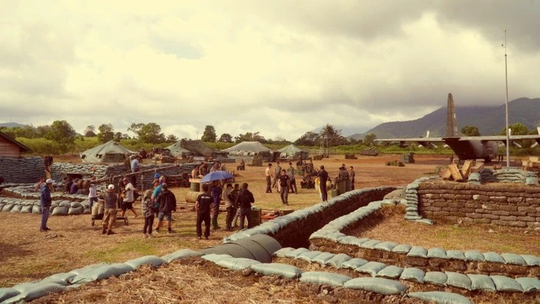 Phim trường của Điện ảnh Quân đội nhân dân được đầu tư rất công phu.