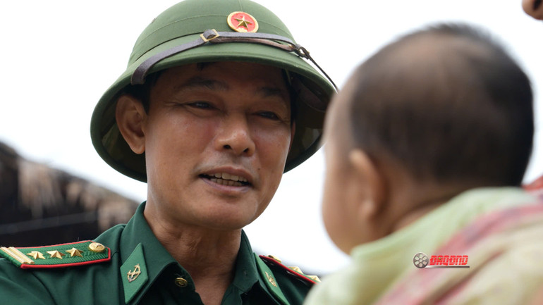 Hình ảnh Thượng tá Hoàng Nhật Sơn trong phim.