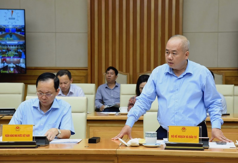 Đại diện Bộ Kế hoạch và Đầu tư phát biểu,