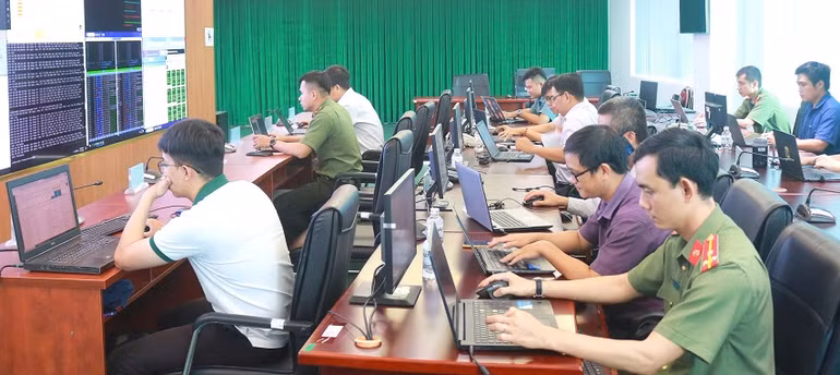 Các đội tham gia diễn tập thực chiến bảo đảm an toàn thông tin mạng năm 2024 khu vực Đồng bằng sông Cửu Long.