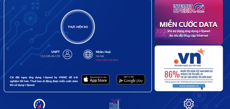 Công cụ i-Speed trên web.