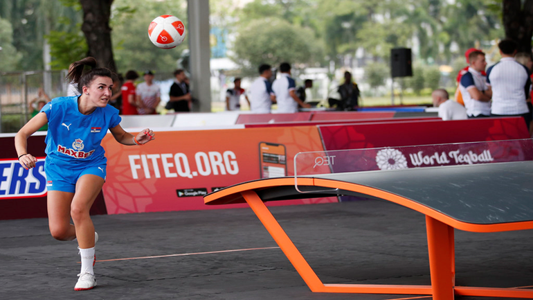 Giải TeqBall quốc tế năm 2024 diễn ra từ ngày 6 đến 9/6 có sự tham gia của hàng trăm vận động viên đến từ nhiều nơi trên thế giới.