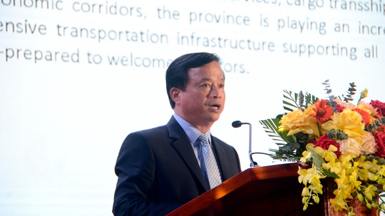 Phó Chủ tịch Thường trực Ủy ban nhân dân tỉnh Bình Định Nguyễn Tuấn Thanh phát biểu tại buổi lễ. Phó Chủ tịch Thường trực Ủy ban nhân dân tỉnh Bình Định Nguyễn Tuấn Thanh phát biểu tại buổi lễ.