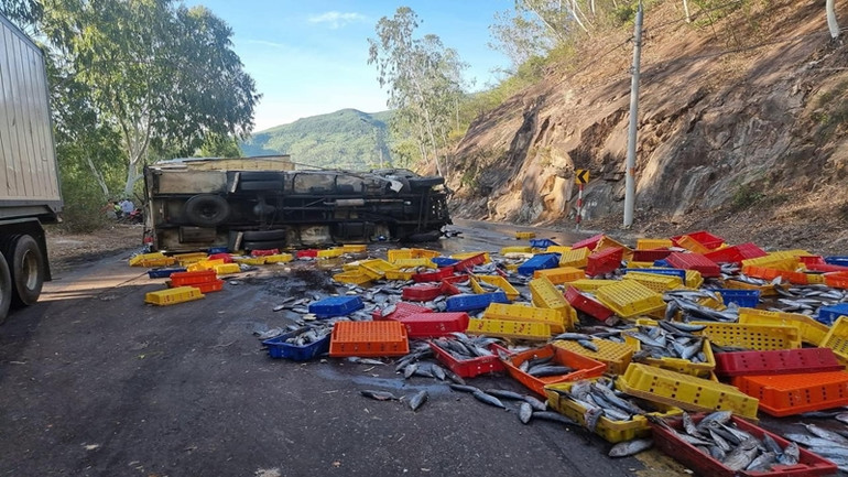 Hiện trường vụ tai nạn.