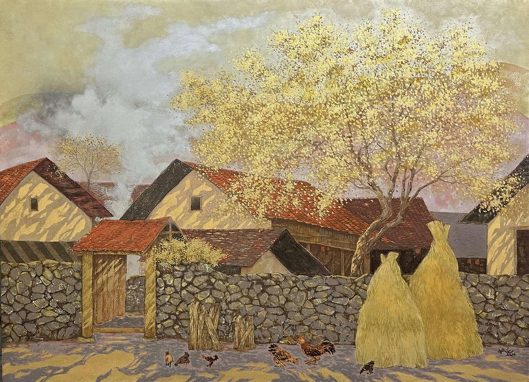 Một tác phẩm ấn tượng của họa sĩ Nguyễn Văn Đức.