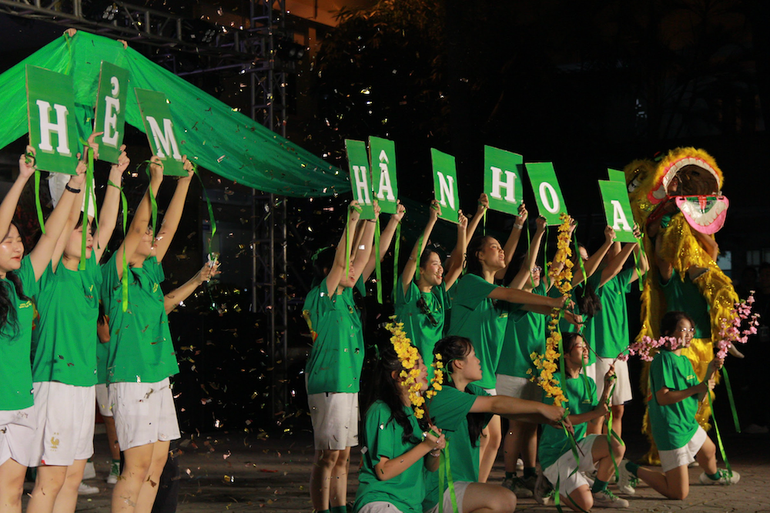 Học sinh Trường THPT Yên Hòa (Hà Nội).