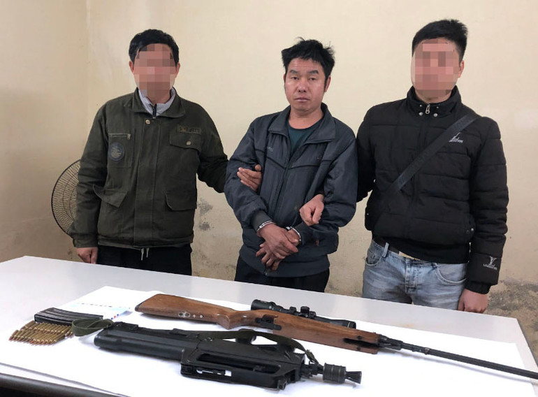 Đối tượng Tráng A Lầu cùng tang vật bị bắt giữ vào ngày 18/12/2022.